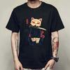 Neues Sommer-Mode-T-Shirt Kawaii Harajuku Anime Katze T-Shirt Herren O-Ausschnitt Kurzarm-T-Shirt Japanisches Sommer-Kurzarm-T-Shirt