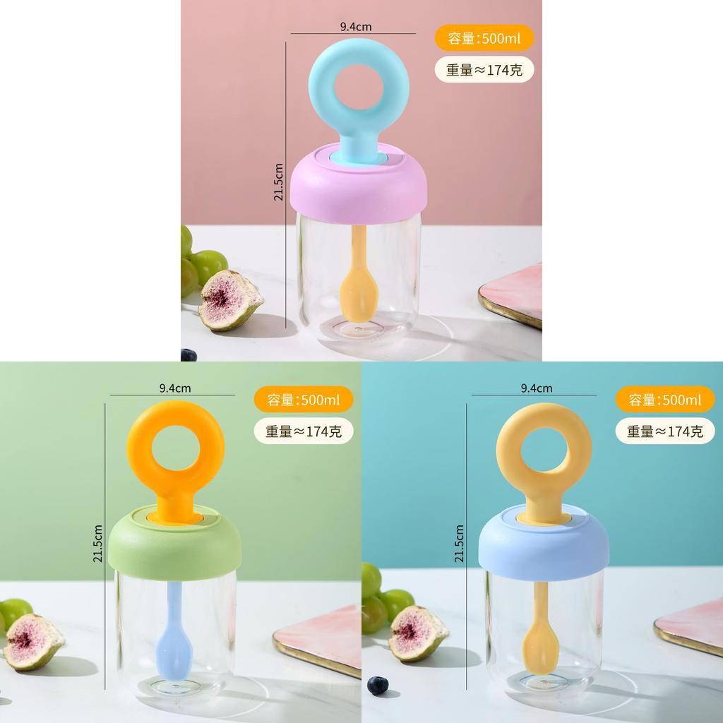 Portable Breakfast Cup With Lid And Spoon For Fruit Salad And Yogurt Enthusiasts