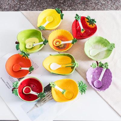 Ciotola Ceramica Multifunzionale: Ciotola per Frutta, Insalata, Pasto dei Bambini e Dessert