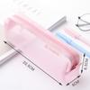 Mehrfarbiges Mäppchen Durchsichtige Schreibwarentasche Tragbare Netz-Stifttasche Schüler