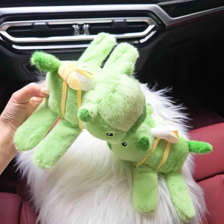 Green Capybara Clap Circle Toys Slap Snap Wrap Wristband Bracelet Capybara Plush Hand Ring Fun Pop Circle Birthday Gift