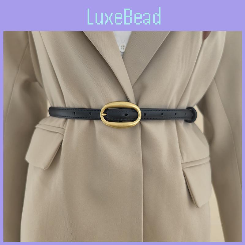 Solid Leather Color Waist Belt With Simple Design For Everyday And Office