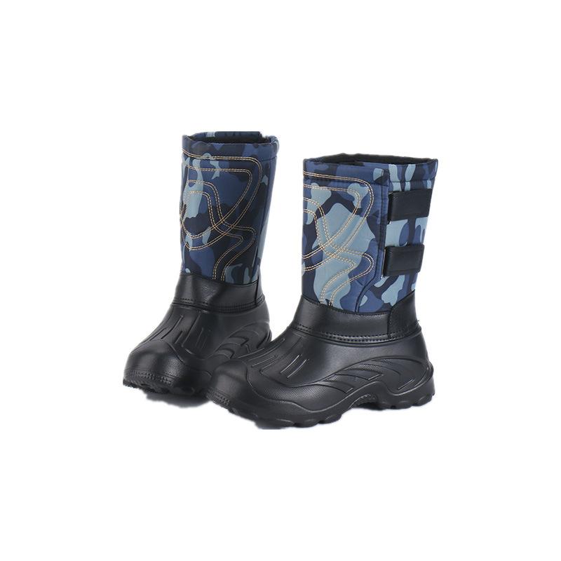 Fashion Men's Winter and Autumn Waterproof and Cold Resistant Fishing Shoes, Anti Slip and Detachable Plush Hiking and Snow Boots40-46
