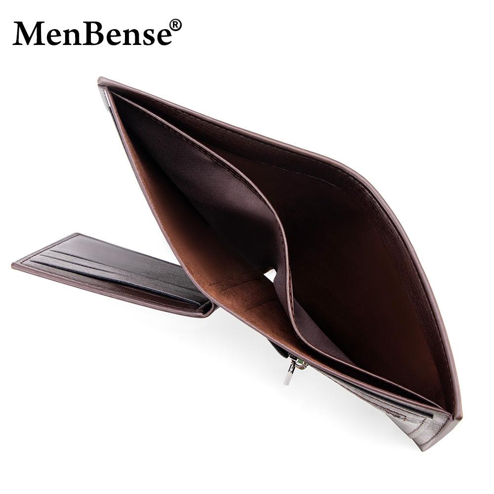 Schoolbag new high-end PU men's business short wallet multi-card large-capacity hinge change bag US dollar bag wholesale