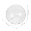 ABOOFAN Globus Lampenschirm Ersatz-Glaskugel-Schirm Dekorativer Kugelschirm Glasballen-Lampenschirm für Deckenleuchten Pendelleuchten Kronleuchter 60-65m