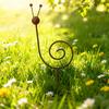 Metall-Gartenstecker Dekorative Skulptur Spiral-Schnecken-Design Außenhof-Kunst Eisenhandwerk Rasenornament für Terrasse und Garten