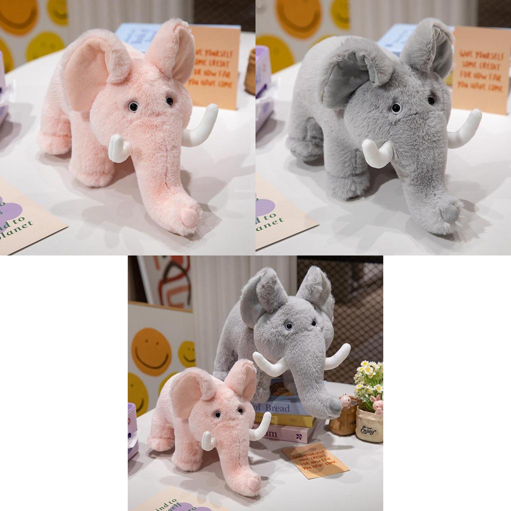 Adorable Plush Elephant Toy Stuffed Animal Cute Doll Perfect Birthday Gift Soft Hug Pillow