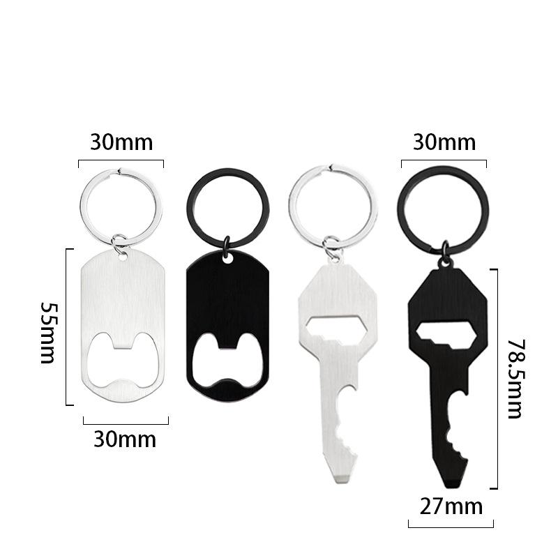 Blank Metal Keyring Bottle Opener Tag - Festival Gift In Stock
