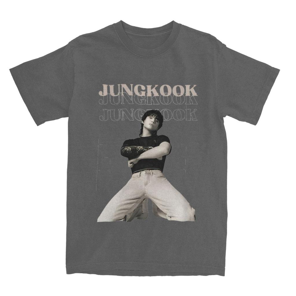 Jungkooks Vintage T-Shirt Sommer Koreanischer Pop Fantastische T-Shirts 100 Baumwolle Harajuku T-Shirt für Männer Kurzärmelige Freizeit-Tops
