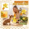 Plush Dog Toy Squeaky Chew Toy Durable Soft Stuffed Animal for Pets Interactive Play and Stress Relief