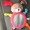 Baby Facing Mirror Cartoon Shape Adjustable Plush Car Baby Rearview Adjustable Safety Seat Mirror for Kids