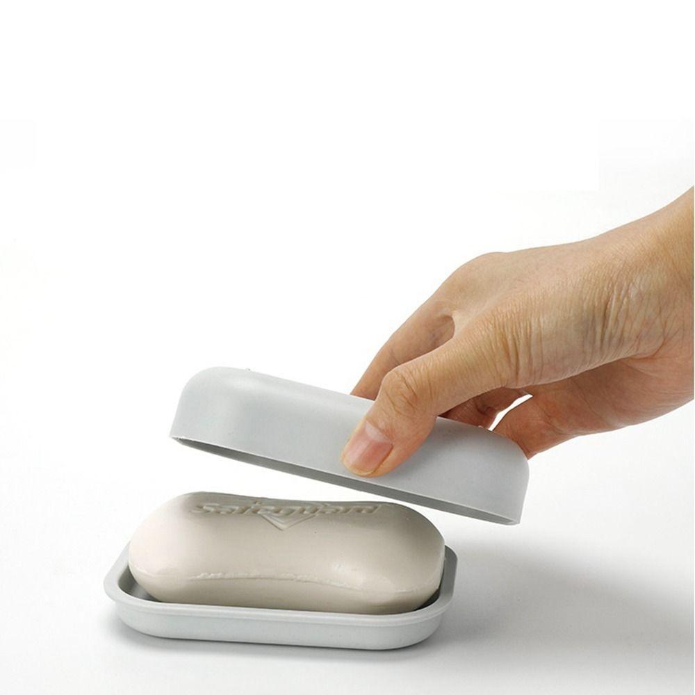 Sponge Tray Kitchen Travel Hiking Double Storage Holder Drain Rack Soap Dish Soap Box Soap Case