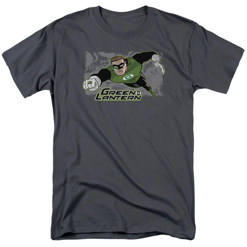 

Justice League Of America Space Cop Mens T Shirt Charcoal 4XL