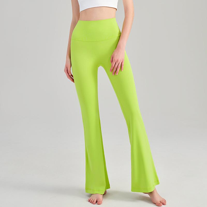 

High Waist Flare Yoga Pants - Petite Hip Lifting - Slimming Wide Leg for Dance, Fitness, or Sports. S