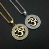 Vintage Hindu Symbols Rune Amulet Pendant Necklace Charm Men\'s Religious Style Prayer Amulet Jewelry Gift