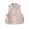 Improved Sleeveless Vest Vintage Crew Neck Button Brocade Jacquard Top Vest