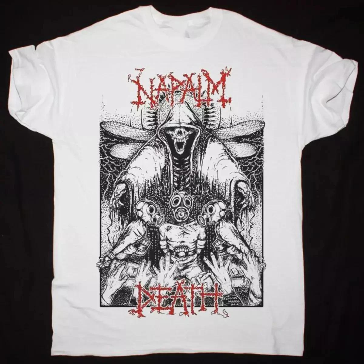 Napalm Death Band Concert Tour White T-Shirt Cotton S-234XL.webp XL