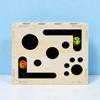 Solid Wood Cat Maze Toy: Interactive Scratching & Digging Game