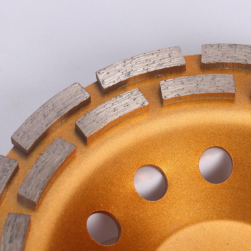 Diamant-Schleifscheibe mit spiralförmigen Segmenten für Metall, Beton und Bodenbeläge