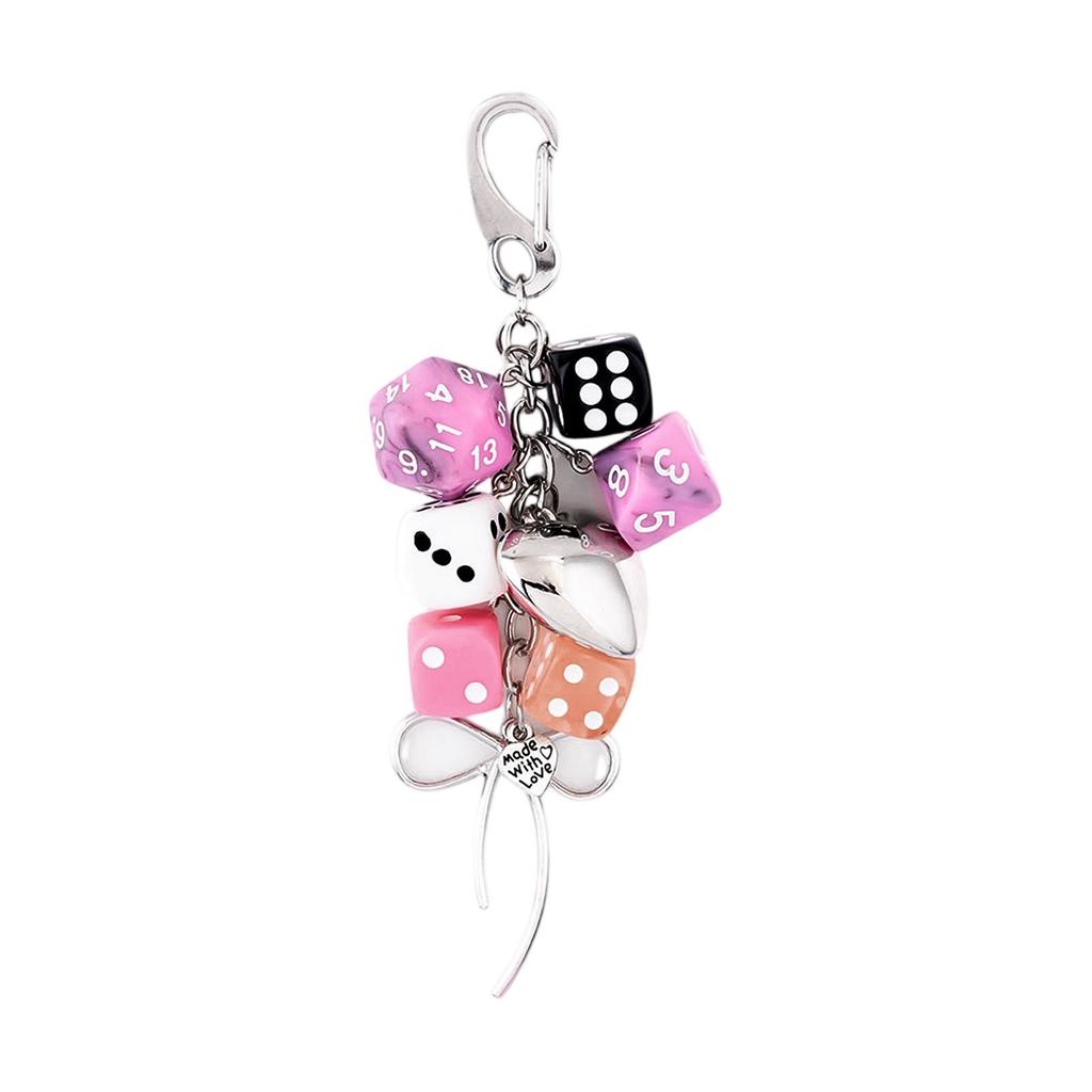Dice Beaded Keychain, Pendant Waist Hanging Ornaments