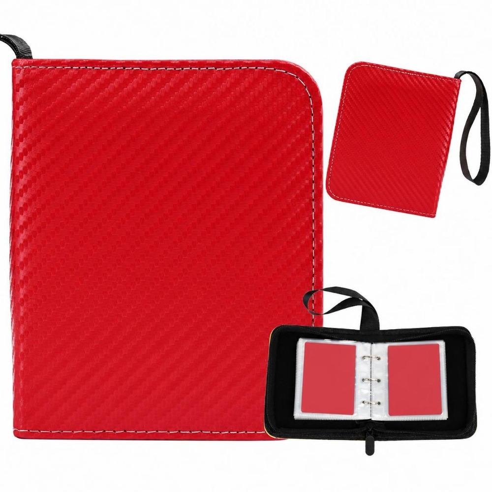 40 Seiten Mini-Kartenordner PU-Leder Fotokartenhalter Neue Aufbewahrungstaschen Kartensammlung