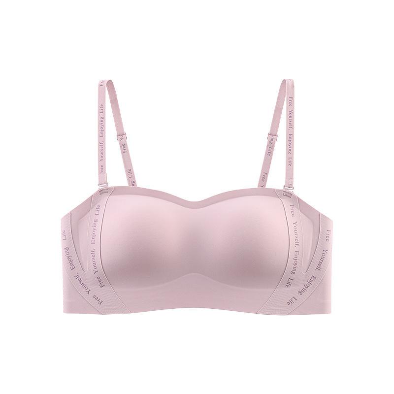 Summer Strapless Underwear Simple Anti-sagging Small Breasts Gather Underwear Adjustment Sexy Bra