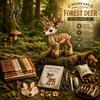 Kreatives Nähgeschenk Waldtier Patchwork-Set, Wald DIY-Set, Set Handgemachte Freunde, Anfängerfreundliches Basteln für Erwachsene Teens Vorgeschnittenes Stoff