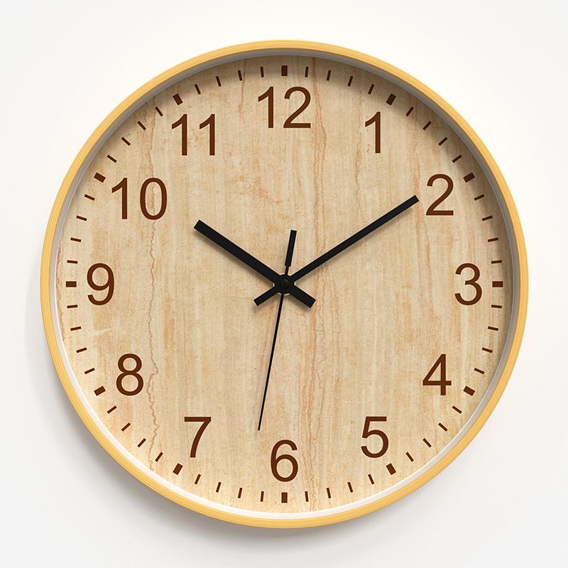 Fashion Silent Wall Clocks Creative Round Vintage Aesthetic Design Clock Wall Living Room Creative Reloj De Pared Decoration