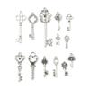 13 PCs/Set Metal Vintage Key Charms Pendants Fixed Mixed Charms For DIY Making Necklace Earrings Jewelry Making