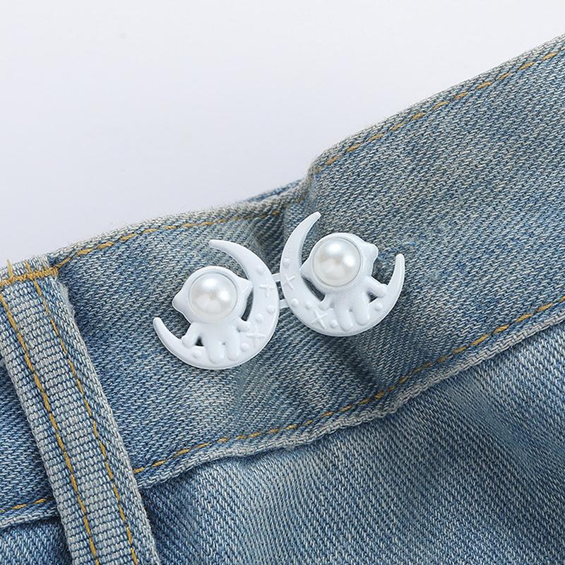 Yaratıcı Çıkarılabilir Astronot Bel Tokası Pantolon Dikiş Gerektirmez Ayarlanabilir Bel Tokası Kot Etek Bel Sıkıştırma Aletleri