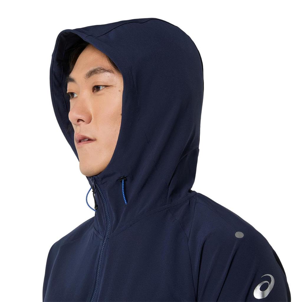 Trainingskleding WATERAFSTOTEND STRETCH GEWEVEN HOODIE MIDNIGHT 3XL [ASICS]