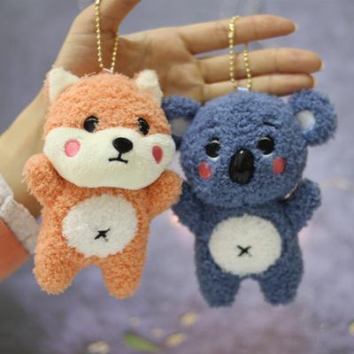 13cm Small Koalas Plush Toys Stuffed Animal Plush Dolls Stuffed Animals Plushies Kawaii Fox Koala Pendant Bag Keychain