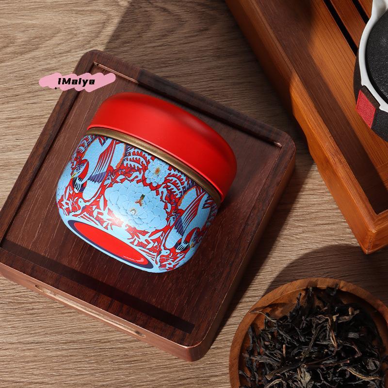 M-Portable Tea Cans Tinplate Herb Stash Sealed Cans Spice Storage Organizer Moisture-proof Container Box Kitchen Gadgets Food