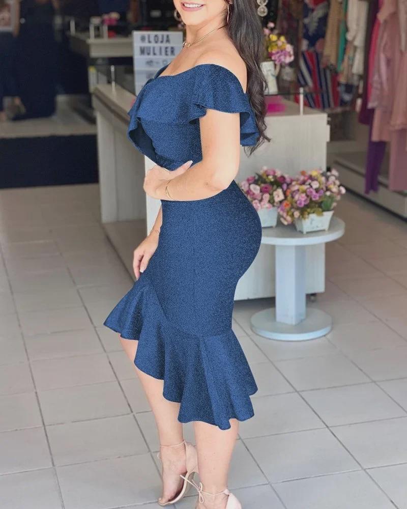 Sommer 2023 Europäische & Amerikanische Mode: Heiß verkaufendes sexy Damenkleid