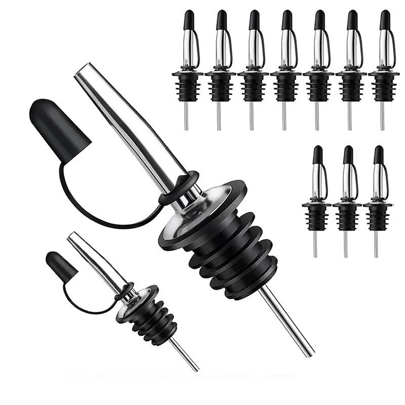 Vertedor y Tapón Universal de Acero Inoxidable para Licores para Bartending