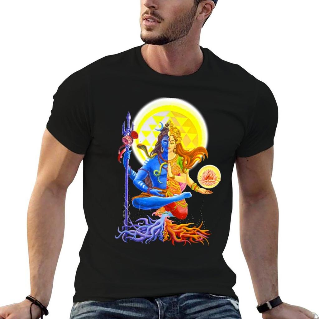 WithoutBackground Ardhanarishvara Shiva Shakti God Goddess Halfman HalfWoman T-Shirt Trendy Pat