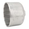 86mm 3.39in Oil Filter Wrench Socket Cap Sliver Heavy Duty Stainless Steel Removal Tool