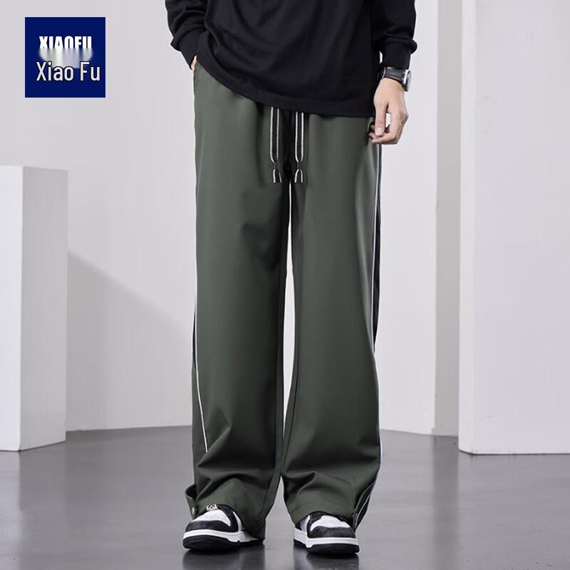 

Youth Men s 2025 American Style Wide-Leg Straight Casual Pants 7XL