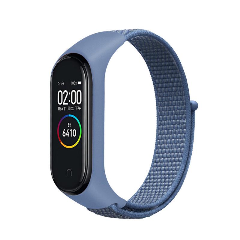 Nylonschlaufe für Xiaomi Mi Band 9 8 7 4 3 5 6 Smartwatch Armband Sport Correa Atmungsaktives Ersatzarmband an Miband 6 8 Armband