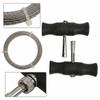 3pcs Rubber Handle Car Windshield Removal Tool Three Strands Steel Wire Glass Cutting Wire Windshield & Glass Repair Tools