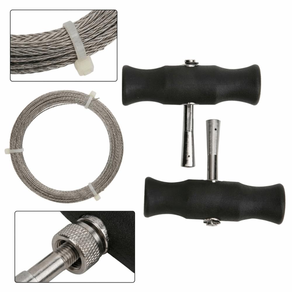 3pcs Rubber Handle Car Windshield Removal Tool Three Strands Steel Wire Glass Cutting Wire Windshield & Glass Repair Tools