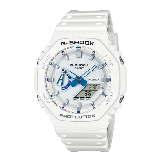 

[Casio] G-Shock Watch [Domestic Genuine Product] HIDDEN GLOW SERIES Environmentally Friendly Materials GA-2100HDS-7AJF Men s White