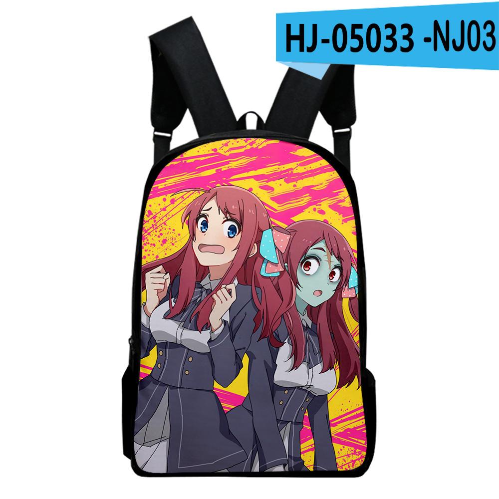 Harajuku Youthful Zombie Land Saga Student School Bags Notebook Backpacks 3D Printed Oxford Waterproof Boys/Girls Travel Bags