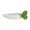Kyoyu Handmade Glass Chopstick Rest, Radish Motif, Approx. 6x2.5x1.5cm, Vegetable Design, Glass, Table Accent, Paperweight, Brush Rest, Interior