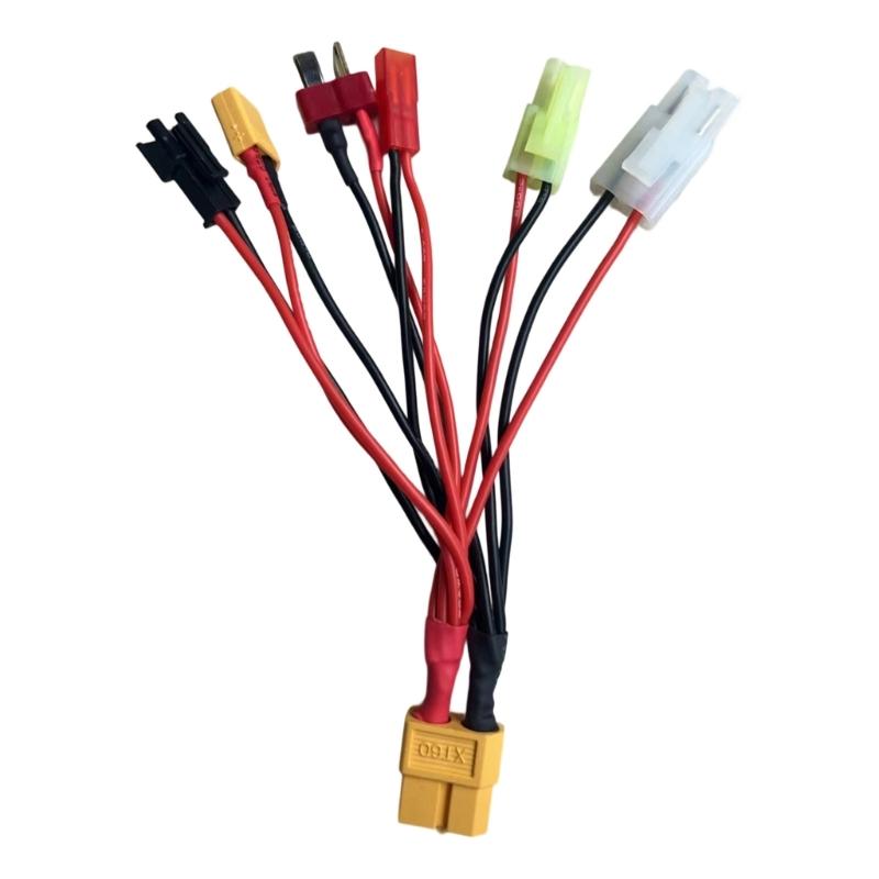 6 Way XT60 Splitter Cable 30Amp Power Distribution For Remote Airplanes Multirotor Battery Systems