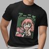 Spy X Family Anya Forger T Shirt Cute Anime Graphic Tee Japanese Text Uniset Gif