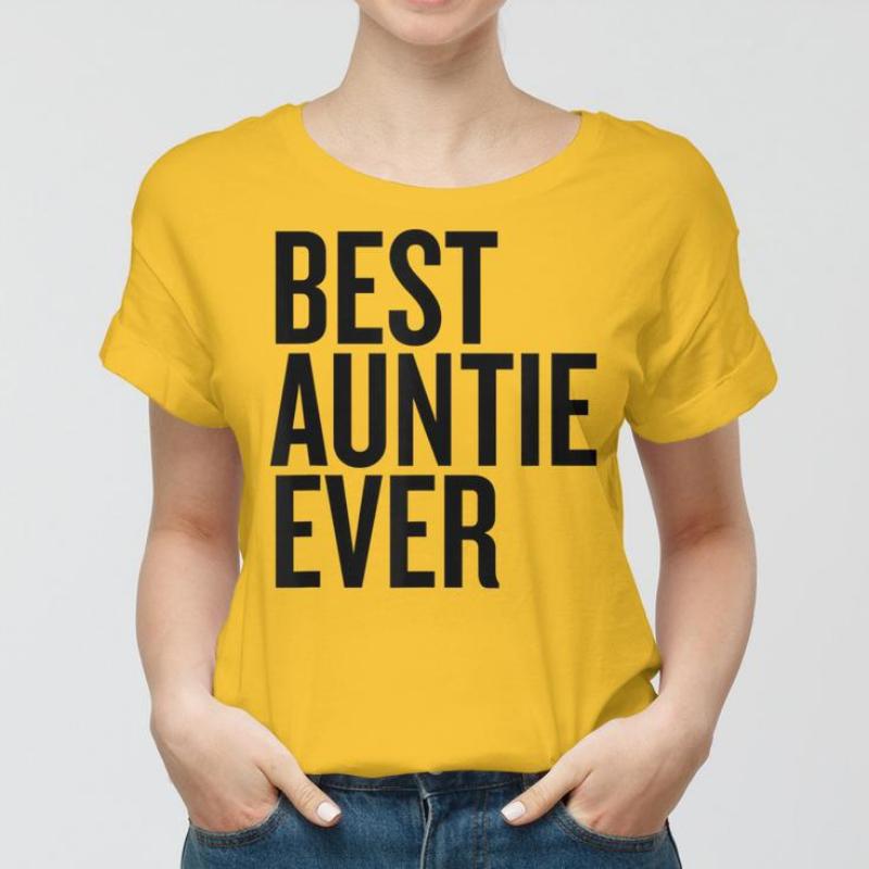 Best Auntie Ever Print Aunt Shirt Fashion Summer Tops Women T-Shirt Gift for Aunt
