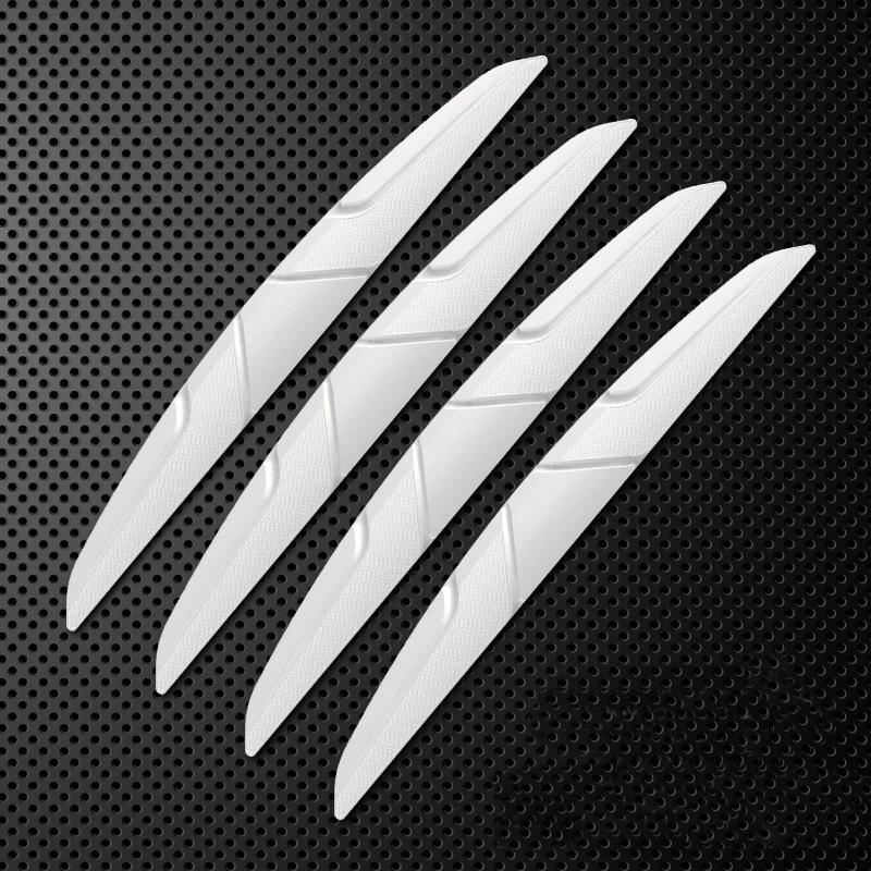 4PCS Silicone Car Door Protector - 14.8X1.6CM Anti-Collision Bar for Edge/Mirror, Self-Adhesive Strip