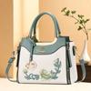 Luxury Chic Chinese Embroidery Small Handbag For Mom, Stylish Versatile Shoulder Crossbody Bag Suitable For Middle Aged Ladies Daily Outing Wedding