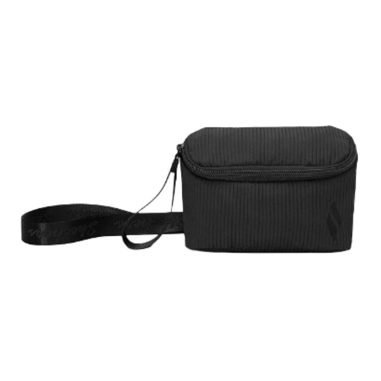 Skechers Solid Color Simple Zipper Closure Fabric Crossbody Shoulder Bag Unisex bags Carbon-Black L324U130-0018 Carbon Black